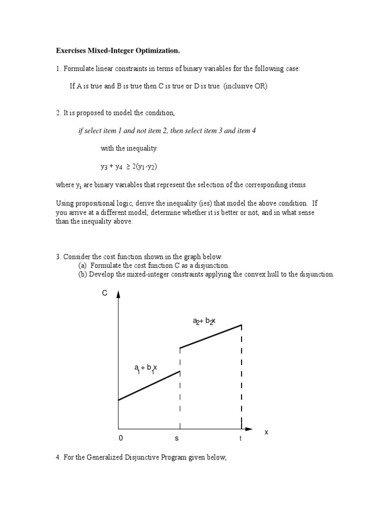 Formulation and Solution of Mixed-Integer Optimization Problems ...