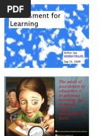 Download Assessment for Learning presentation on Sep 21 by Arthur Lee SN20030732 doc pdf