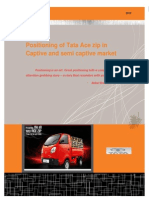 A Study On Positioning of Tata Ace Zip in Captive and Semi Captive Segment