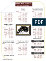 Florin High School: 2013-2014 Bell Schedules