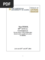 Download Program Book Niletesol 2014 Final by Mahmoud Abd El Hadi SN200312748 doc pdf