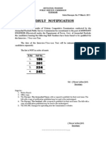 Result Notification: ENGINEER (Electrical) Under The Department of Power, Govt. of Arunachal Pradesh