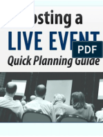 Hosting a Live Event Quick Planning Guide