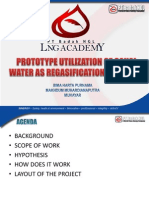 Prototype Utilization of Canal Water As Regasification LNG