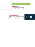 Shadi Balance Sheet: Gadi Expences