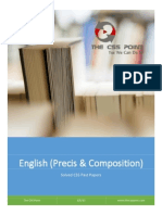 Solved CSS Past Papers of English (Precis & Composition)  Book II