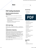 PHP Coding Standards