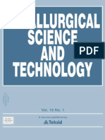Metallurgical Science and Technology, Vol. 19/1