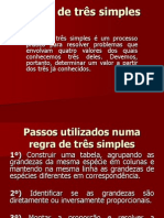 REGRA DE TRÊS SIMPLES E COMPOSTA - UNINTER 2014