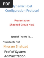 Dynamic Host Configuration Protocol
