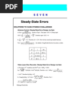 Steady State Errors