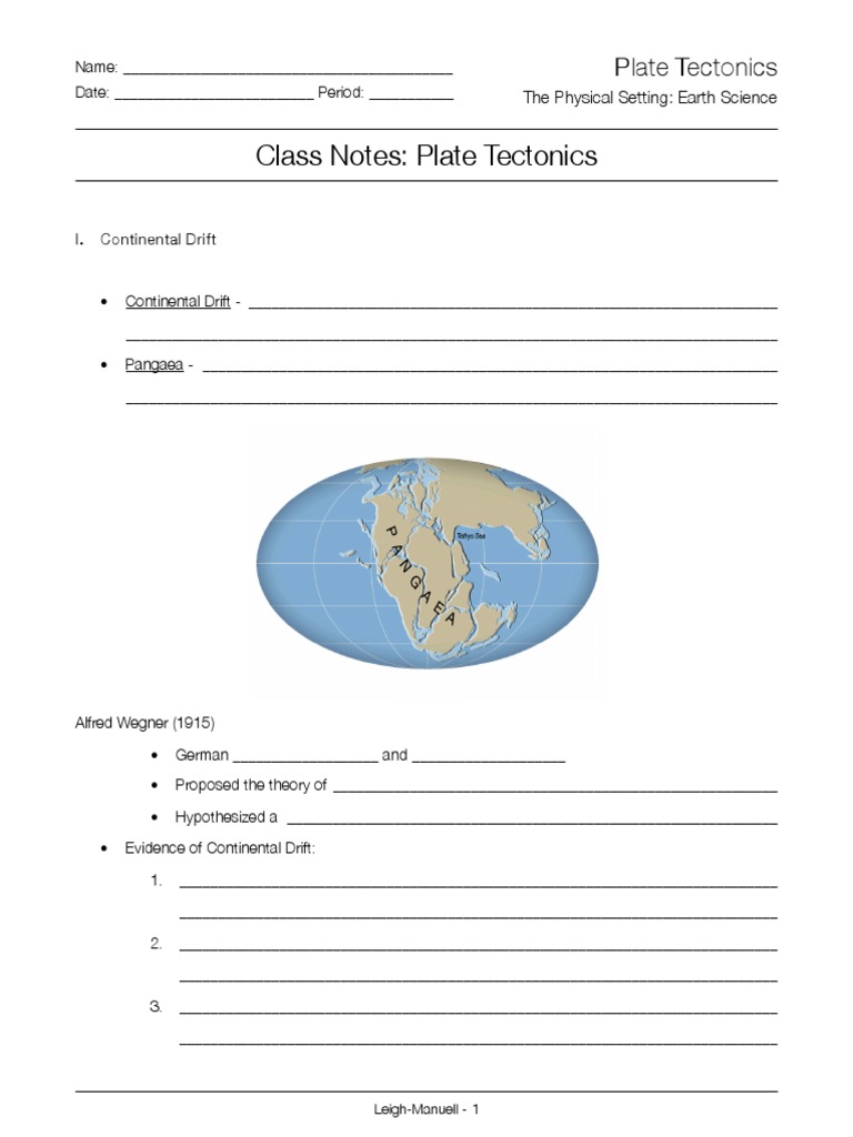 Continental Drift and Plate Tectonics | PDF | Plate Tectonics | Earthquakes