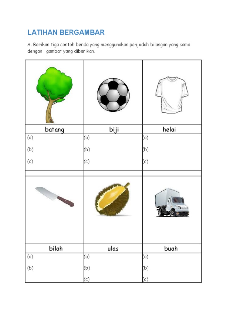 Latihan Penjodoh Bilangan Tahun 2 / Interactive Worksheets By Yinfang