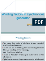 Widing Factors in Alternators