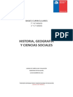 Bases Curriculares 7° basico a 2° medio - HISTORIA GEOGRAFIA Y CIENCIAS SOCIALES