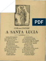 Oracion A Santa Lucia