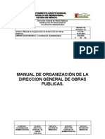 Manual de Organización de La Dirección de Obras Públicas