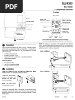 Thermostat Instructions