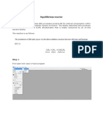 Equilibrium Reactor: Step 1