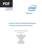 11TB01_Performance Guidelines for IBM InfoSphere DataStage Jobs Containing Sort Operations on Intel Xeon-Final