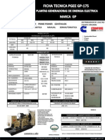 Ficha Tecnica Planta de Emergencia Marca GP Modelo GP-175 PDF