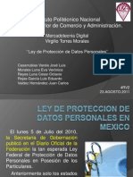 Ley de Proteccion de Datos Personales en Mexico