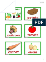 Flashcards Vegetable Small