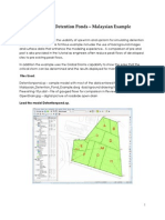 Urban Detention Basin Modeling and Peak Flow Reduction