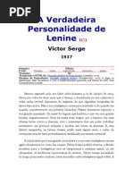 A Verdadeira Personalidade de Lenine
