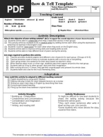 Show and Tell Template 