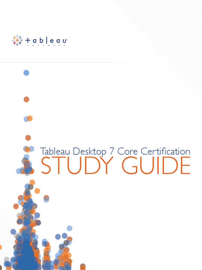 Tableau Study Guide PDF Chart Microsoft Excel