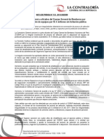 NOTA DE PRENSA N° 132 - 2013-CG/COM