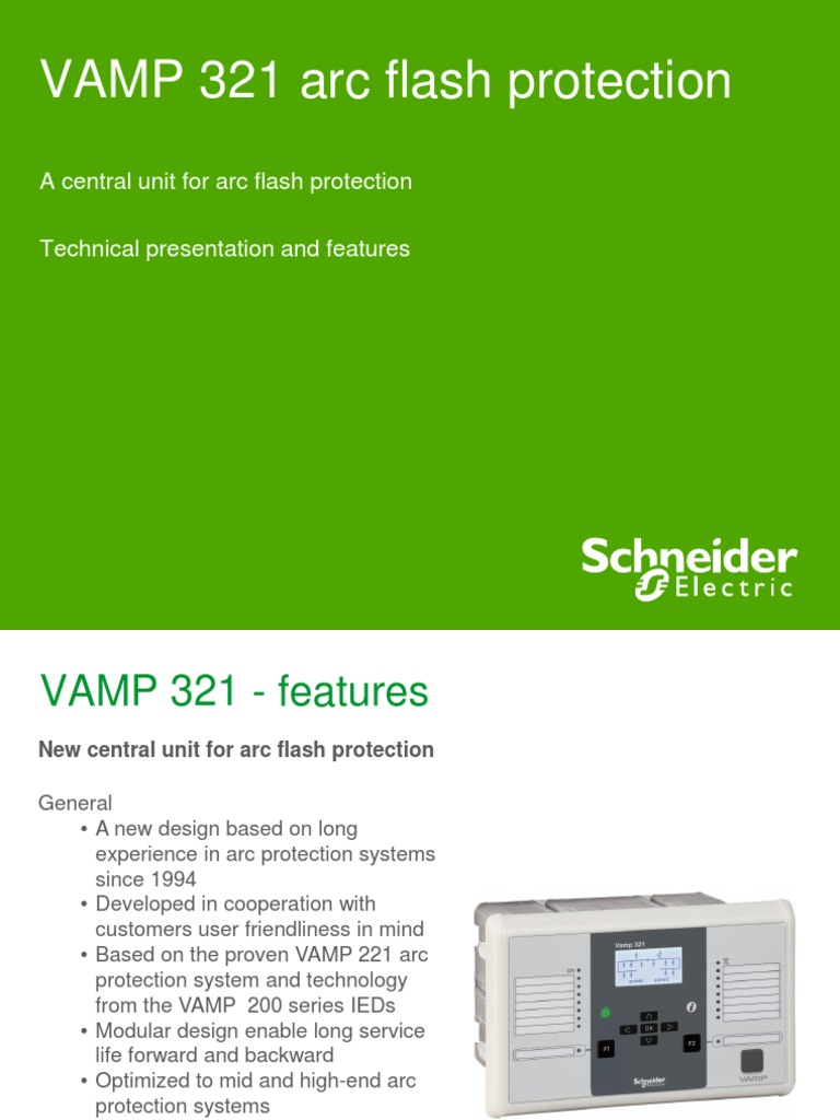 VAMP 321 Arc Flash Protection Overview | PDF | Relay | Personal Computers