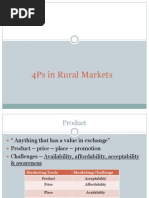 4 Ps - Rural Marketing