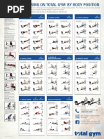 Total Gym Incline Bodyweight Trainer Exercise Chart - Spec