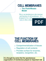 Cell Membranes: The Fluid-Mosaic Model
