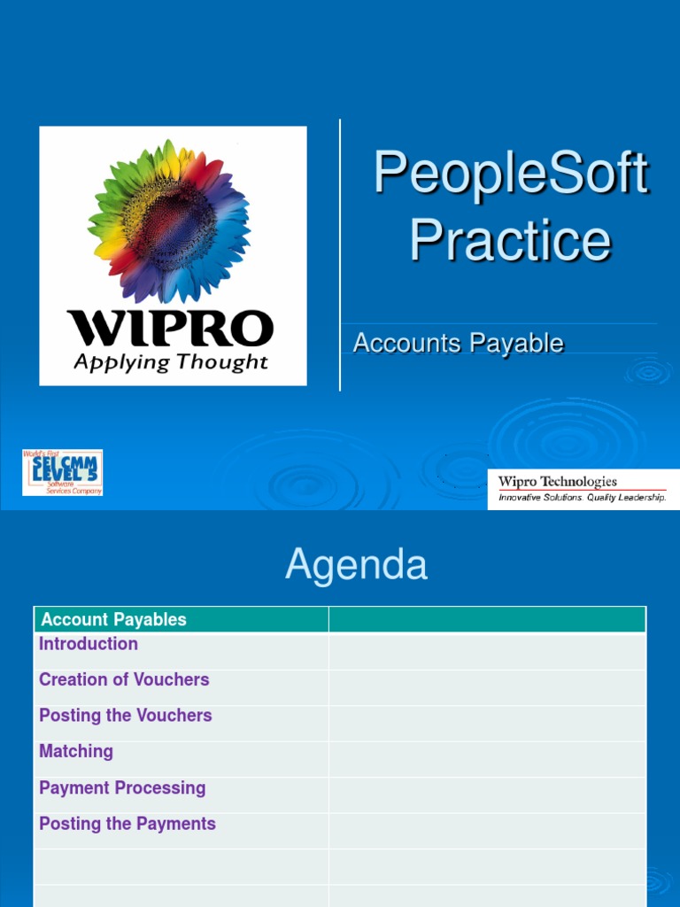 PeopleSoft AP Accounts Payable Voucher