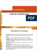 Sampling Concepts and Determination of Sample Size