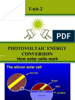 Unit-2: Photovoltaic Energy Conversion