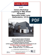 Joinery Workshop Adjoining 21 May Street Silverdale Newcastle Under Lyme Staffordshire