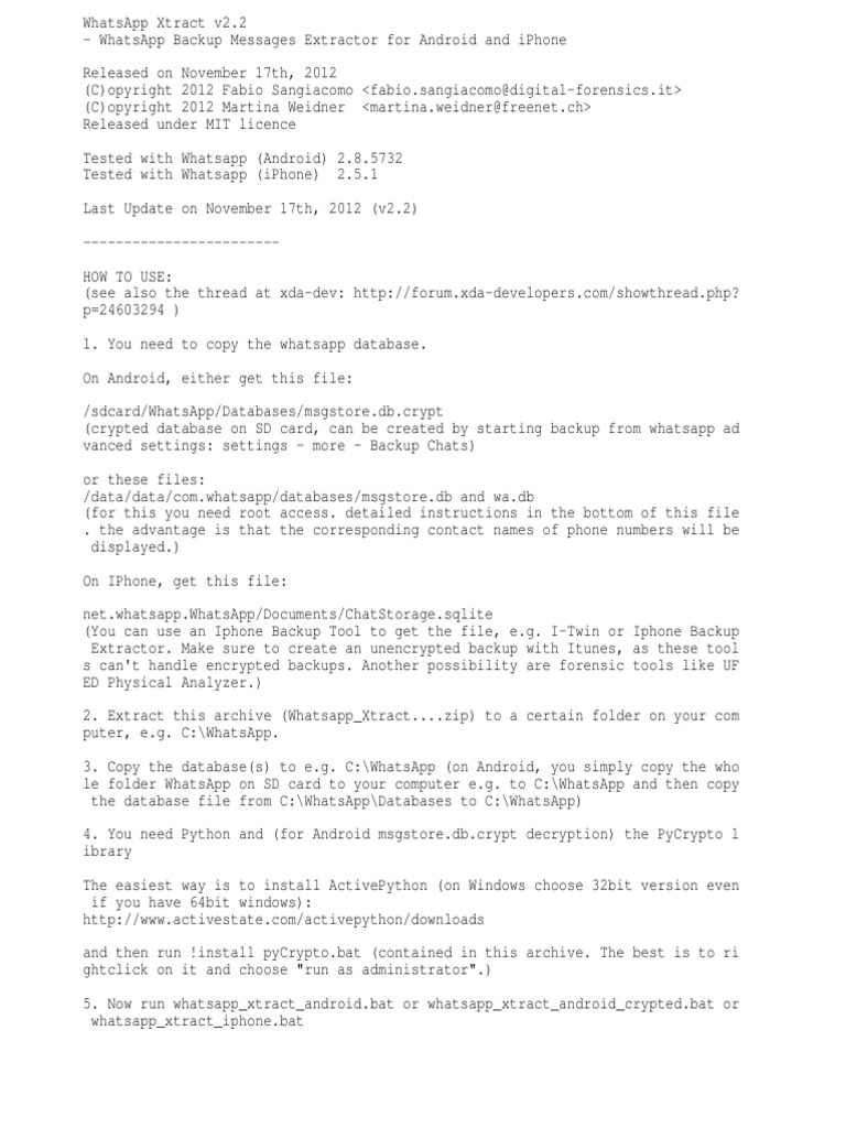Whats App | PDF | Backup | I Phone