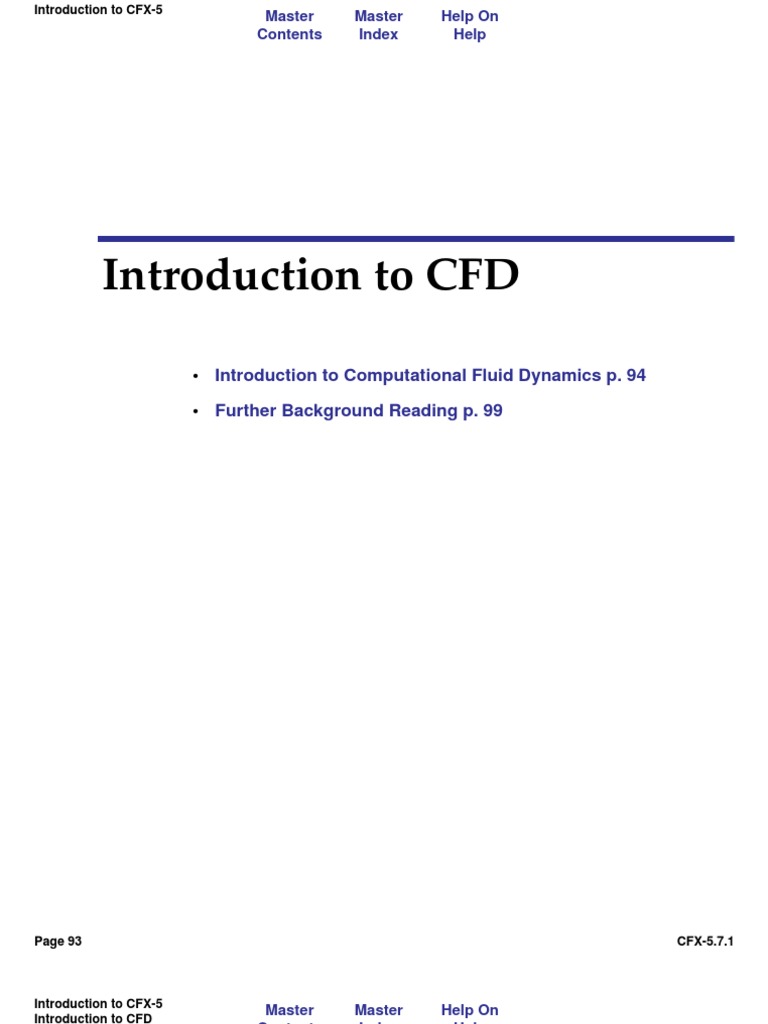 Introduction to Computational Fluid Dynamics | PDF | Computational ...