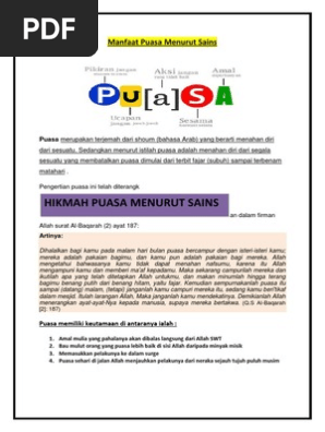 Manfaat Puasa Menurut Para Ahli Kedokteran Dunia Pdf