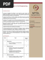 Nptel: Probability Methods in Civil Engineering - Video Course