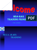Msa-R&R Training Program: Date