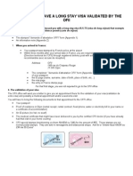 Procedure To Have A Long Stay Visa Validated by The OFII