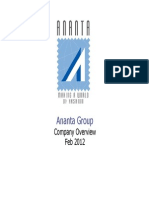 Ananta Group Profile Feb 2012