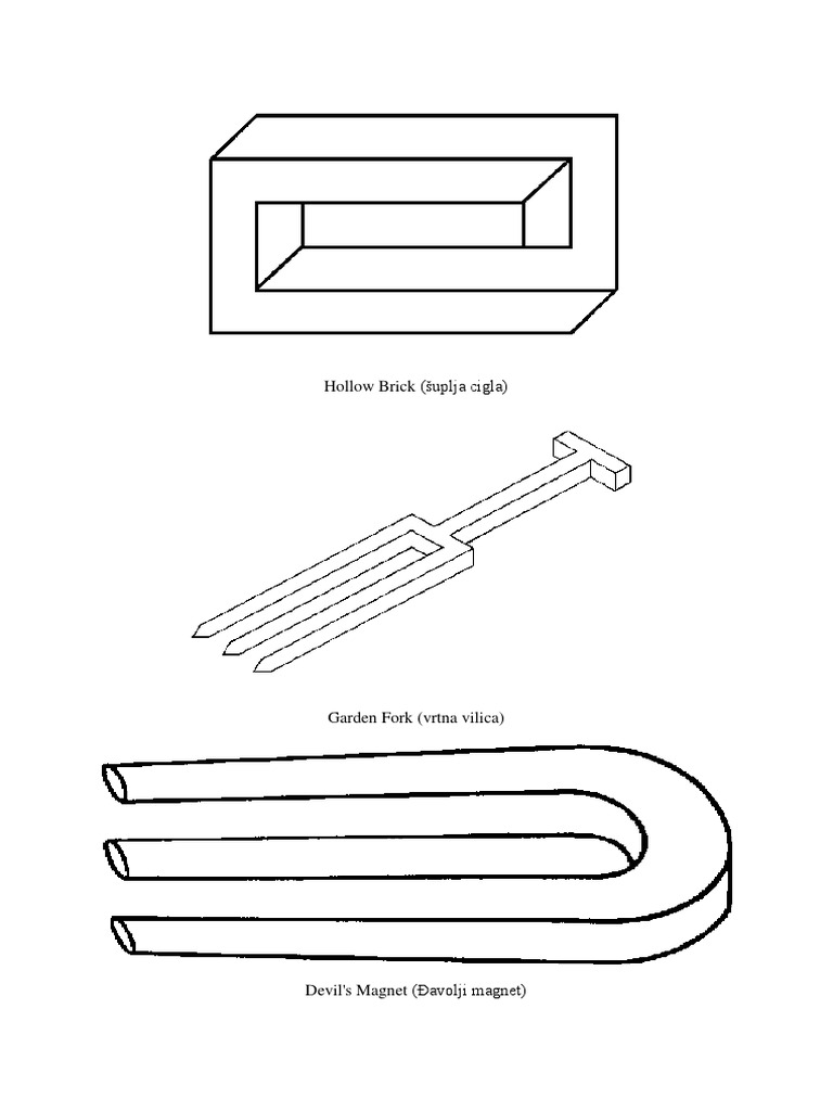 Impossible Figures and Optical Illusions | PDF | Home & Garden