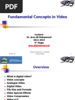 Fundamental Concepts in Video: Lecturer Dr. Aree Ali Mohammed 2012-2013 4 Stage