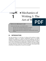 03161415Topic1MechanicsofWriting1TheArtofWriting